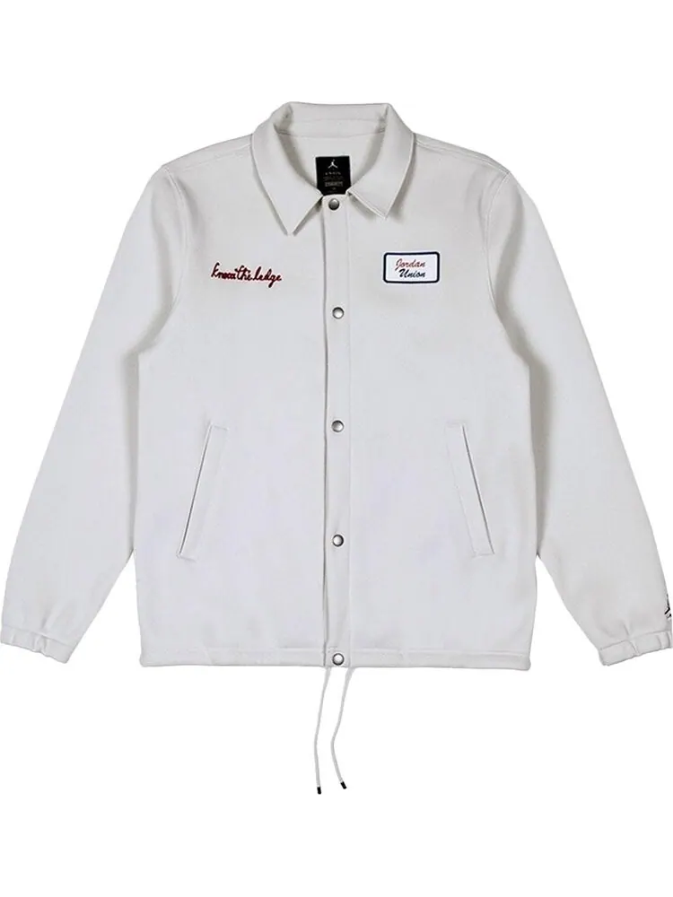 Куртка Air Jordan x Union LA Coaches Jacket 'Bone' — изображение 1 из 3, белый