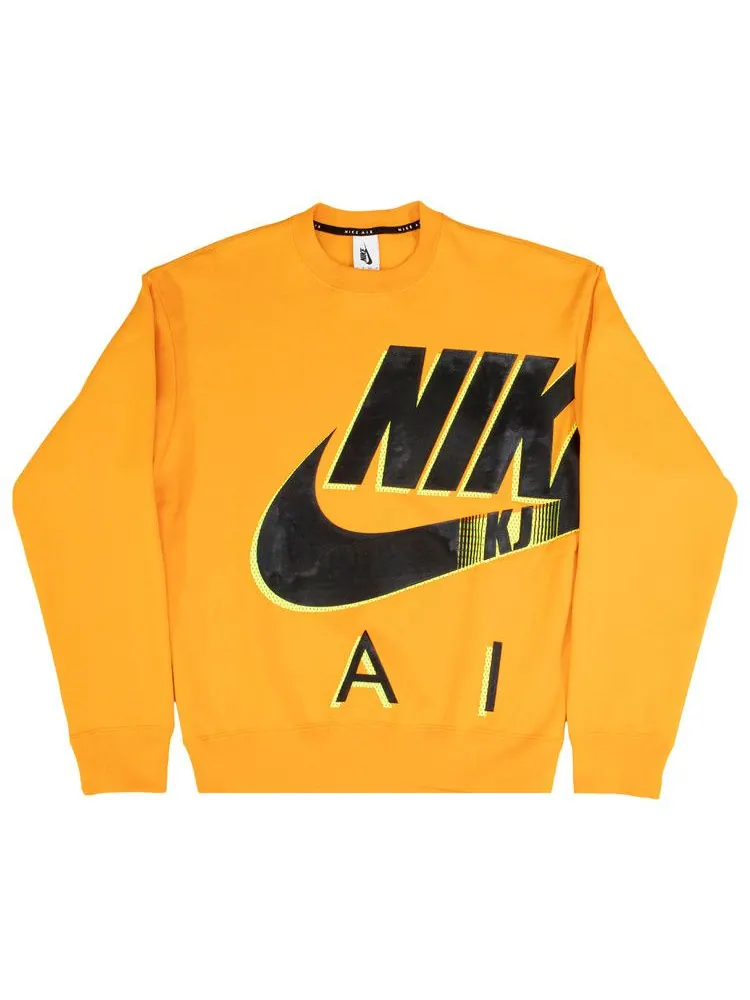 Свитер Nike x Kim Jones NRG AM Fleece Crew — изображение 1 из 1, оранжевый