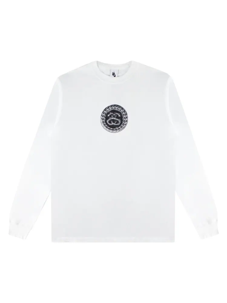 Лонгслив Nike x Stussy SS Link Long-Sleeve Tee 'Summit White' — изображение 1 из 2, белый