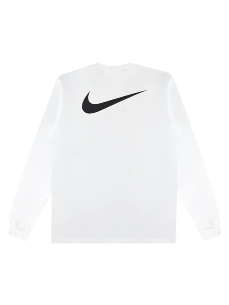 Лонгслив Nike x Stussy SS Link Long-Sleeve Tee 'Summit White' — изображение 2 из 2, белый