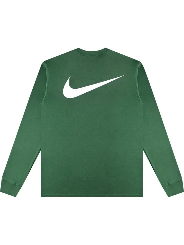 Лонгслив Nike x Stussy SS Link Long-Sleeve Tee 'Gorge Green' — изображение 2 из 2, зеленый