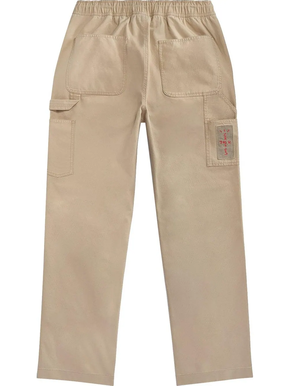 Брюки Cactus Jack by Travis Scott x Jordan Canvas Pant 'Desert/Khaki/University Red' — изображение 2 из 2, загар