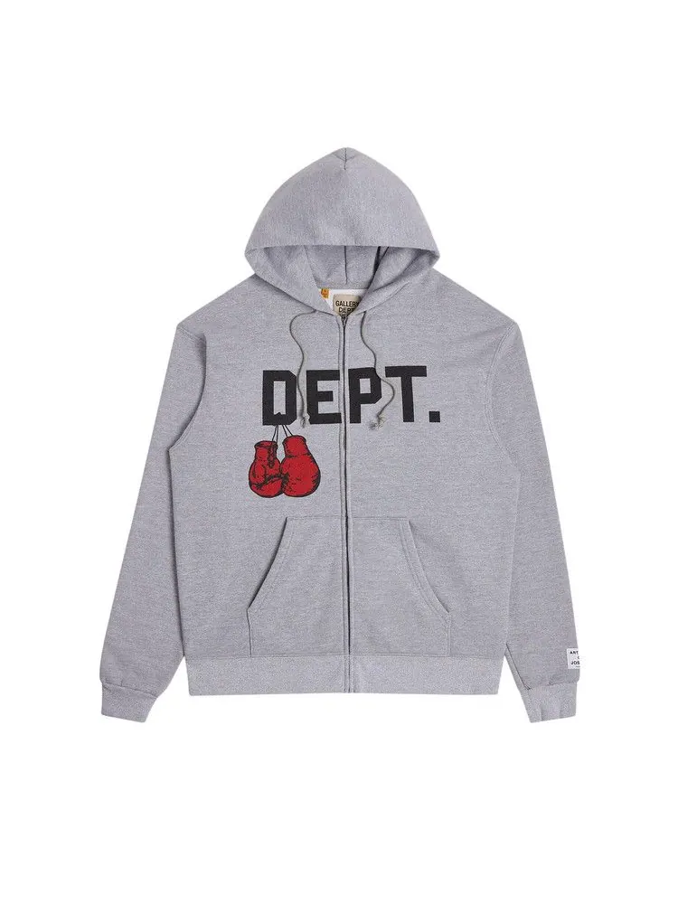 Худи Gallery Dept. Boxing Merch Zip Hoodie — изображение 1 из 2, серый