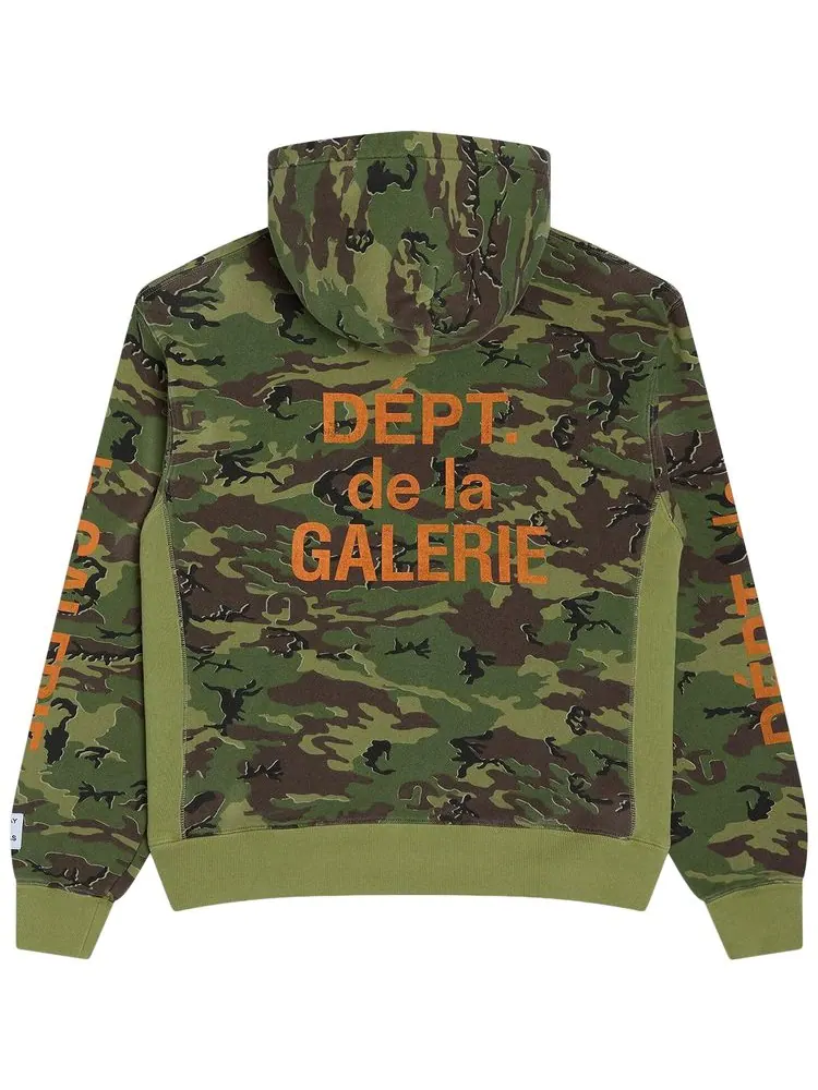 Толстовка с капюшоном "Erdl Camo" De La Galerie De La Galerie Gallery Dept. — изображение 2 из 2, зеленый