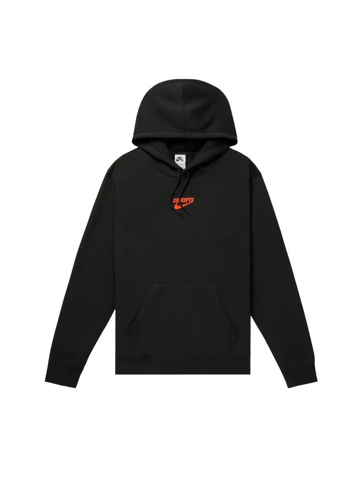 Худи Nike SB x Concepts Fleece 'Black/Orange' — изображение 1 из 2, черный
