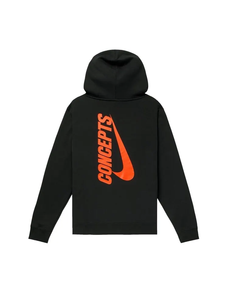 Худи Nike SB x Concepts Fleece 'Black/Orange' — изображение 2 из 2, черный