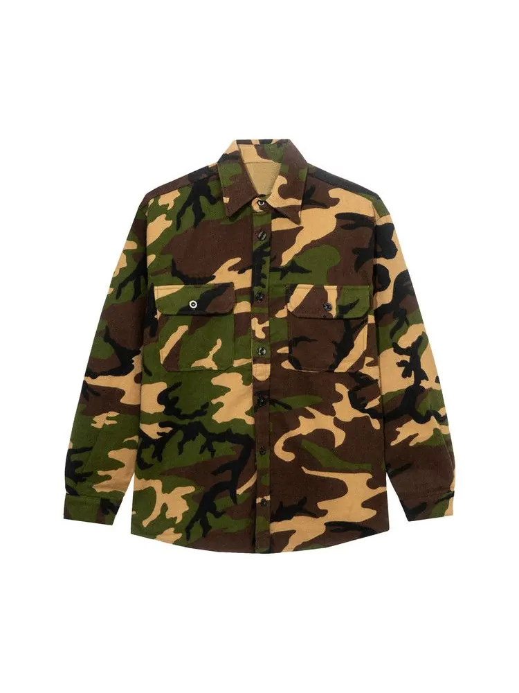 Топ Anti Social Social Club Dialtone Camo Flannel — изображение 1 из 2, камуфляж