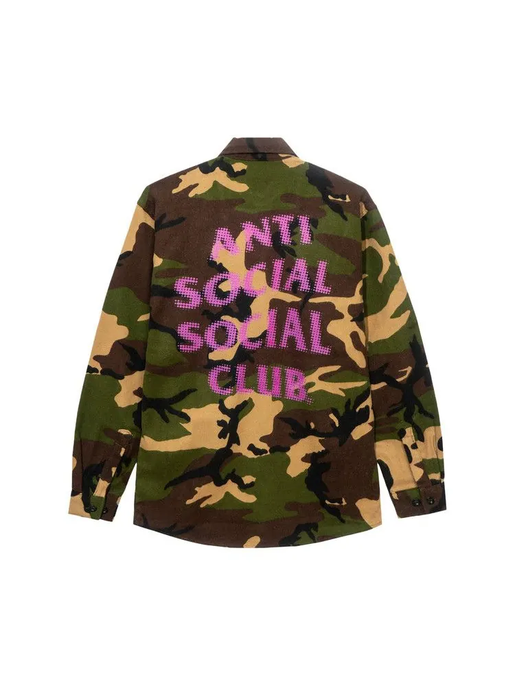 Топ Anti Social Social Club Dialtone Camo Flannel — изображение 2 из 2, камуфляж
