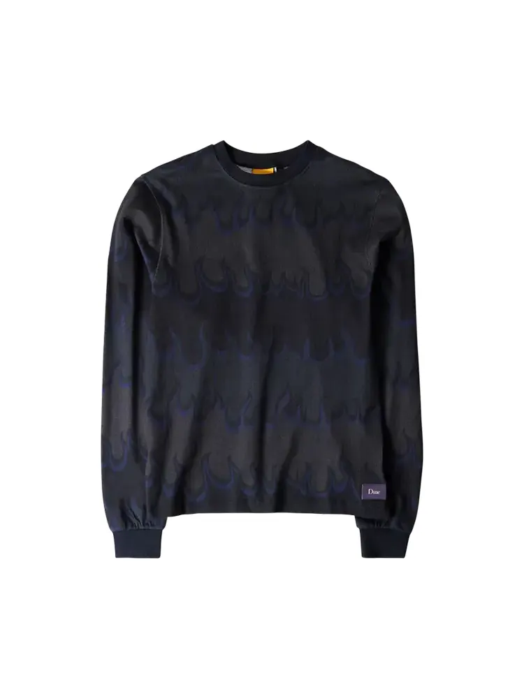 Рубашка Dime Space Flame Long-Sleeve 'Black' — изображение 1 из 2, черный