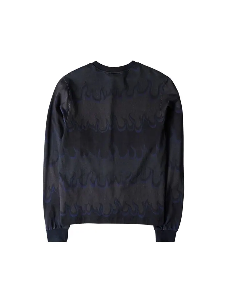 Рубашка Dime Space Flame Long-Sleeve 'Black' — изображение 2 из 2, черный