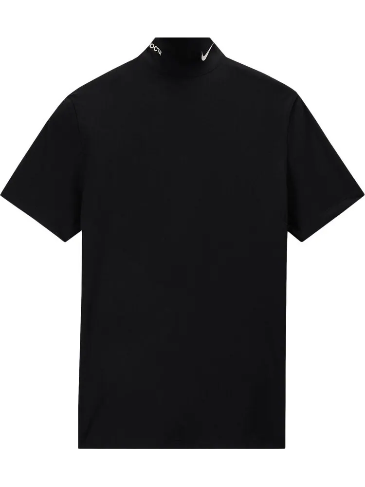 Футболка Nike NRG Nocta Mock Neck Short-Sleeve Top 'Black' — изображение 1 из 2, черный
