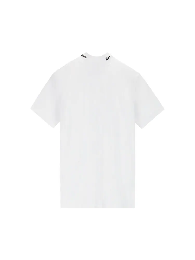 Футболка Nike NRG Nocta Mock Neck Short-Sleeve Top 'White' — изображение 1 из 2, белый