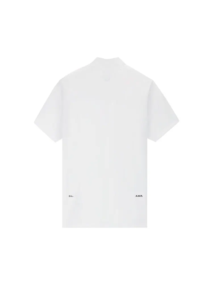 Футболка Nike NRG Nocta Mock Neck Short-Sleeve Top 'White' — изображение 2 из 2, белый