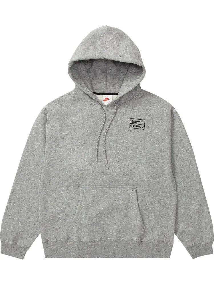 Худи Nike x Stussy NRG Hoodie 'Dark Grey Heather' — изображение 1 из 2, серый