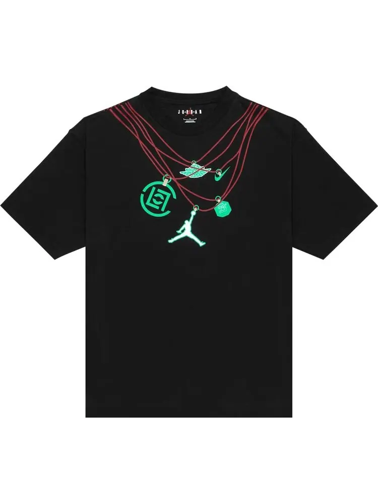 Футболка Air Jordan x Clot Jade T-Shirt 'Black' — изображение 1 из 2, черный