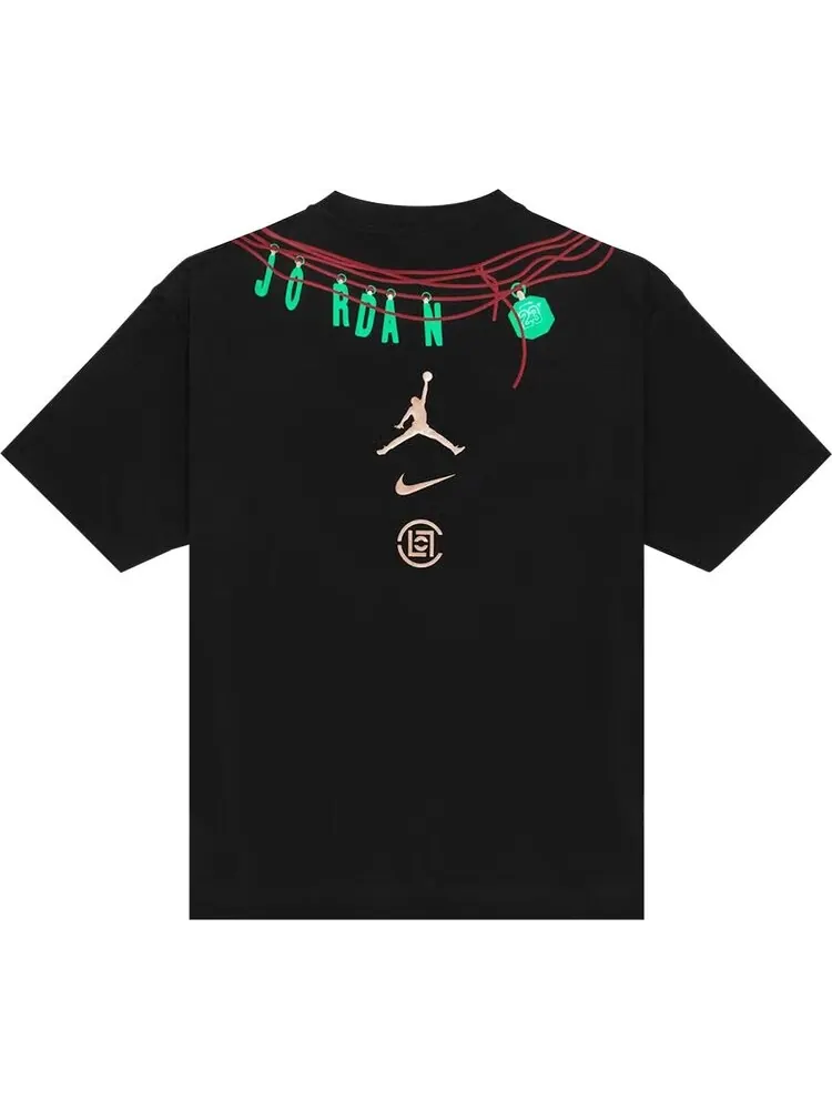 Футболка Air Jordan x Clot Jade T-Shirt 'Black' — изображение 2 из 2, черный