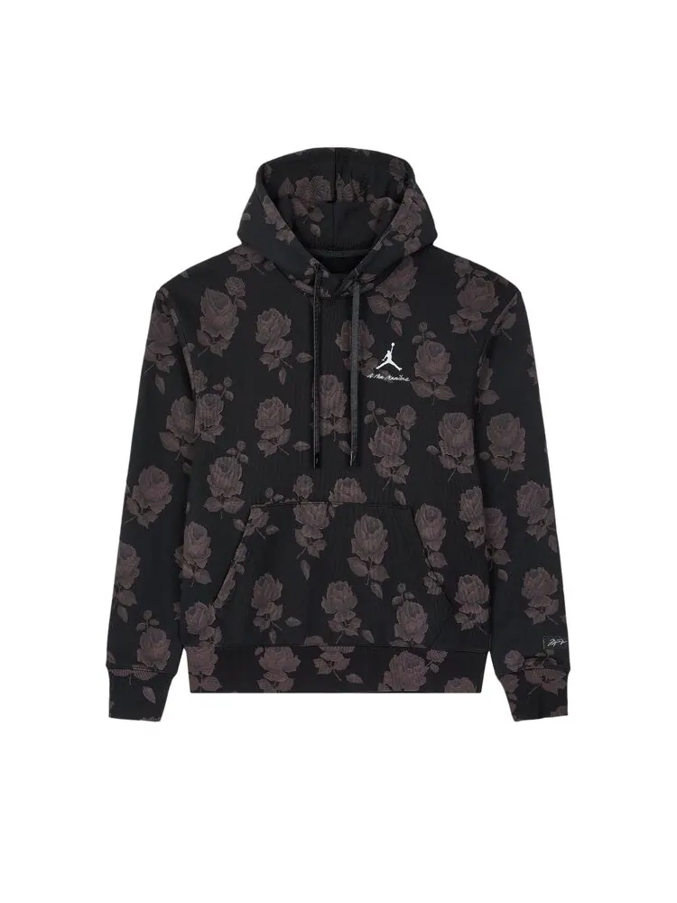Худи Air Jordan x A Ma Manière All Over Print Fleece 'Black/Medium Ash' — изображение 1 из 1, черный