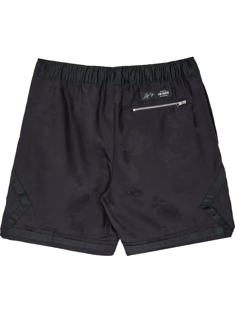 Шорты Air Jordan x A Ma Maniére Jacquard Shorts 'Black/Medium Ash' — изображение 2 из 2, черный