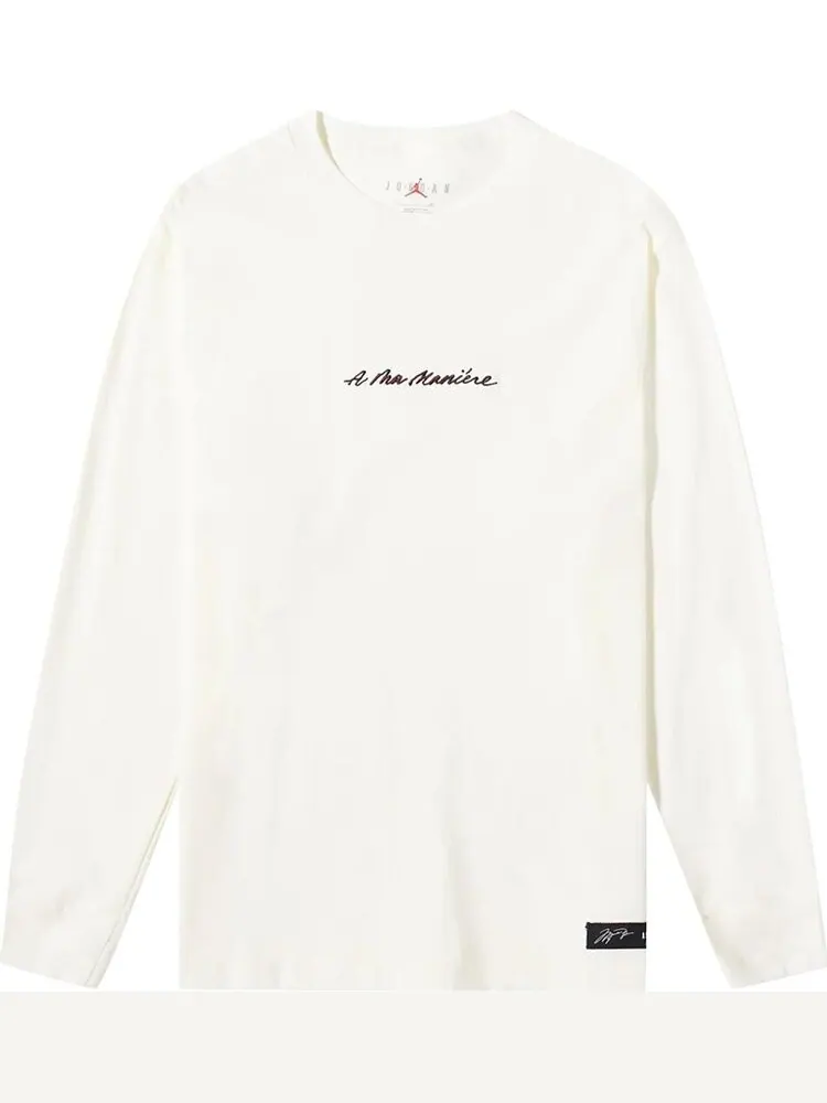 Лонгслив Air Jordan x A Ma Maniere Long-Sleeve Tee 'Sail' — изображение 1 из 1, бежевый
