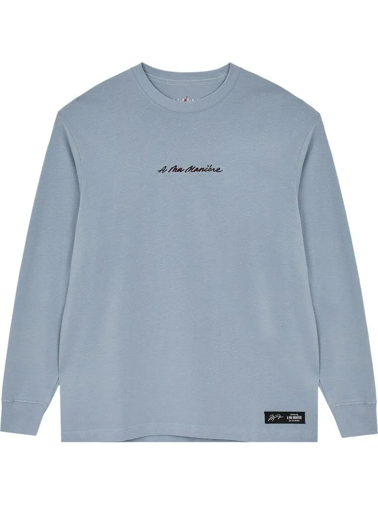 Футболка Air Jordan x A Ma Maniére Long-Sleeve T-Shirt 'Obsidian' — изображение 1 из 1, синий