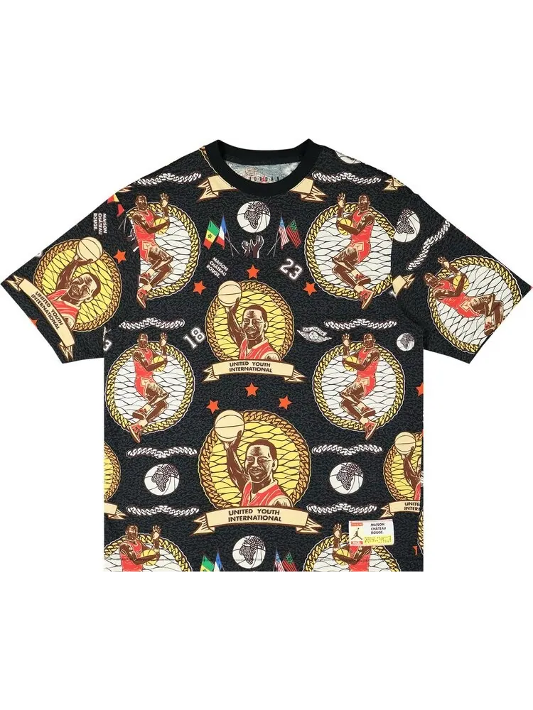 Футболка Air Jordan x Maison Chateau Rouge T-Shirt 'Black' — изображение 1 из 2, черный