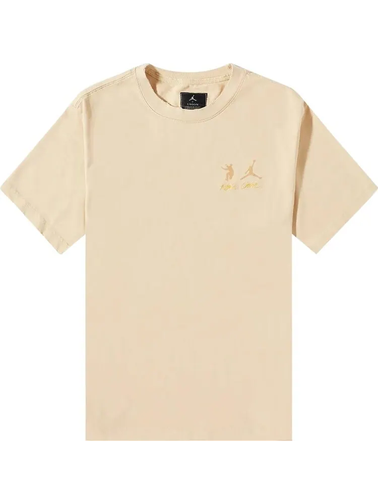Футболка Air Jordan x Union LA Tee 'White Onyx' — изображение 1 из 1, бежевый