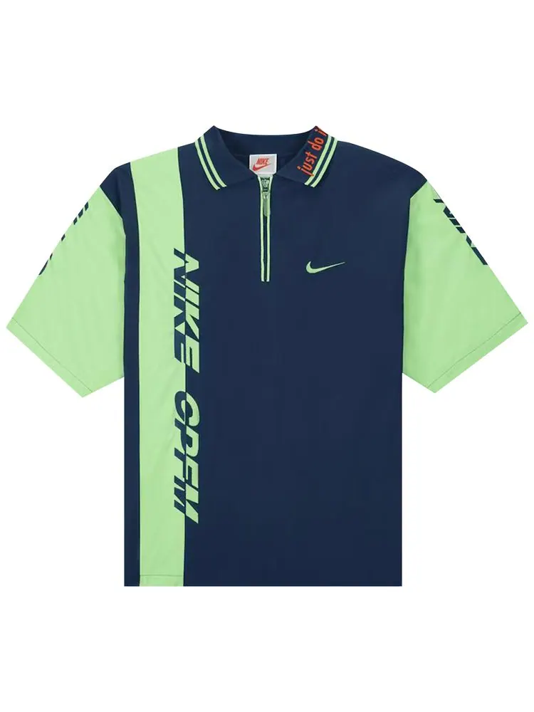 Поло Nike x Cactus Plant Flea Market Short-Sleeve Polo 'Navy/Green' — изображение 1 из 2, темно-синий/зеленый