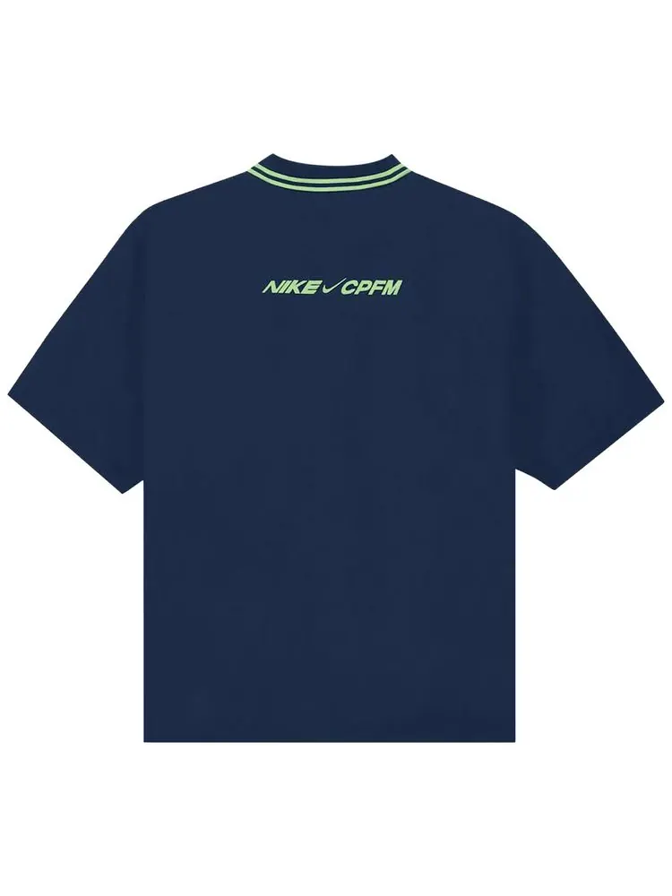 Поло Nike x Cactus Plant Flea Market Short-Sleeve Polo 'Navy/Green' — изображение 2 из 2, темно-синий/зеленый