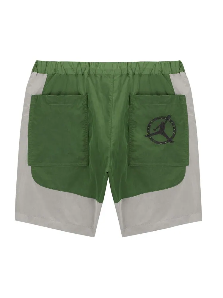 Шорты Air Jordan x Off-White MJ Baggy 'Forest Green/Phantom/Black' — изображение 2 из 2, зеленый