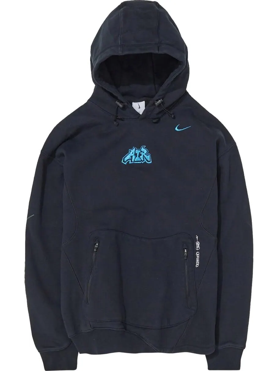 Худи Nike x Off-White Fleece Hoodie 'Black' — изображение 1 из 2, черный