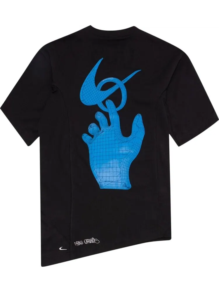 Футболка Nike x Off-White T-Shirt 'Black' — изображение 2 из 2, черный