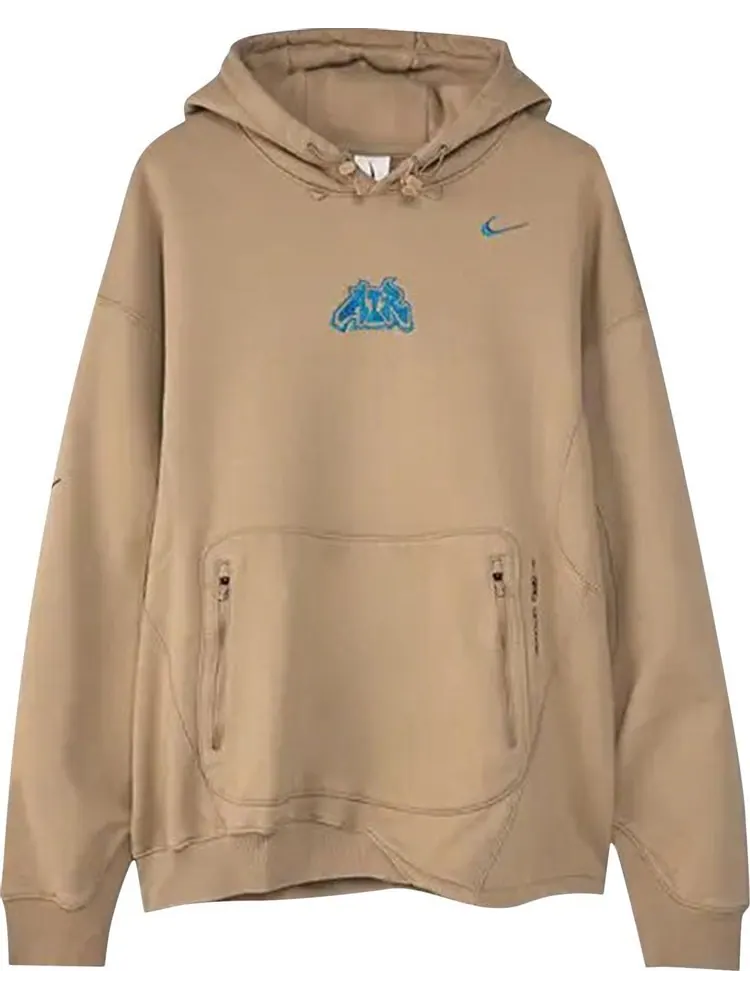 Худи Nike x Off-White Fleece Hoodie 'Khaki' — изображение 1 из 1, загар