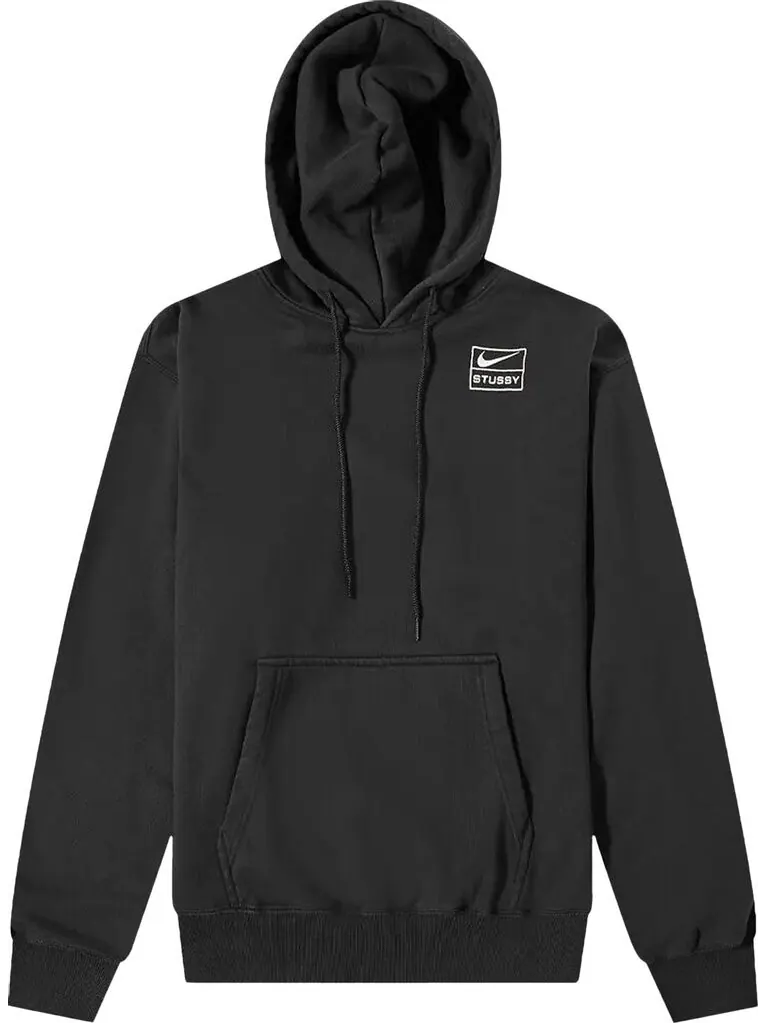 Худи Nike x Stussy U NRG RA Stone Washed PO HD Hoodie 'Black' — изображение 1 из 2, черный