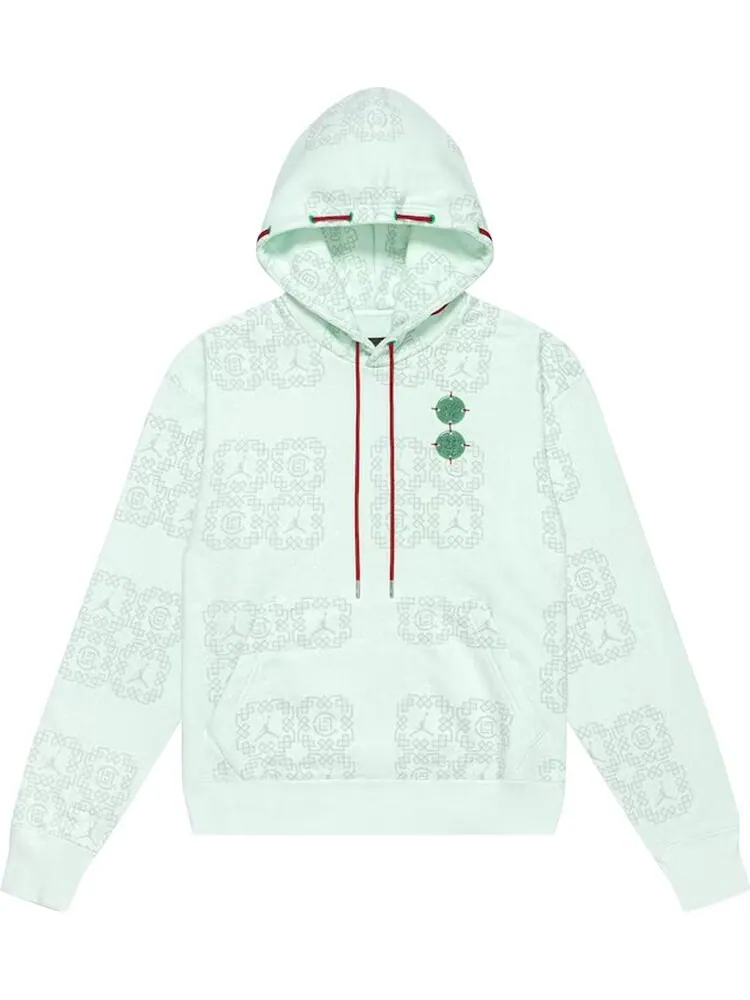Худи Air Jordan x Clot Jade Fleece Hoodie 'Barely Green' — изображение 1 из 2, зеленый