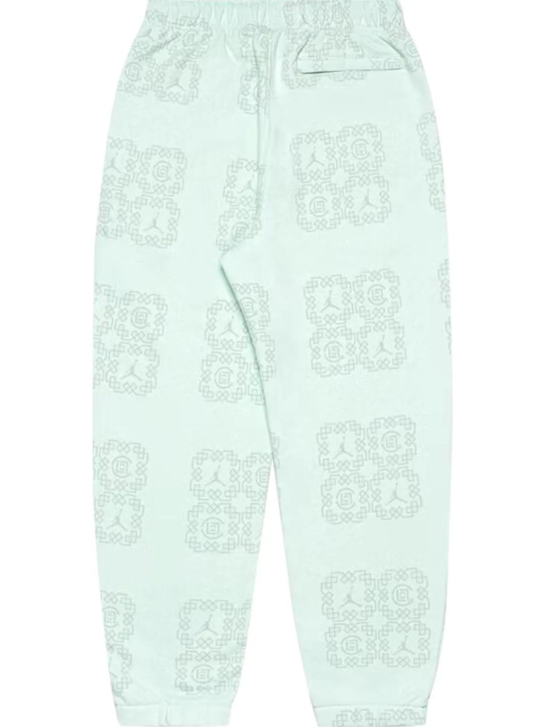 Спортивные брюки Air Jordan x Clot Jade Fleece Sweatpants 'Barely Green' — изображение 2 из 2, зеленый