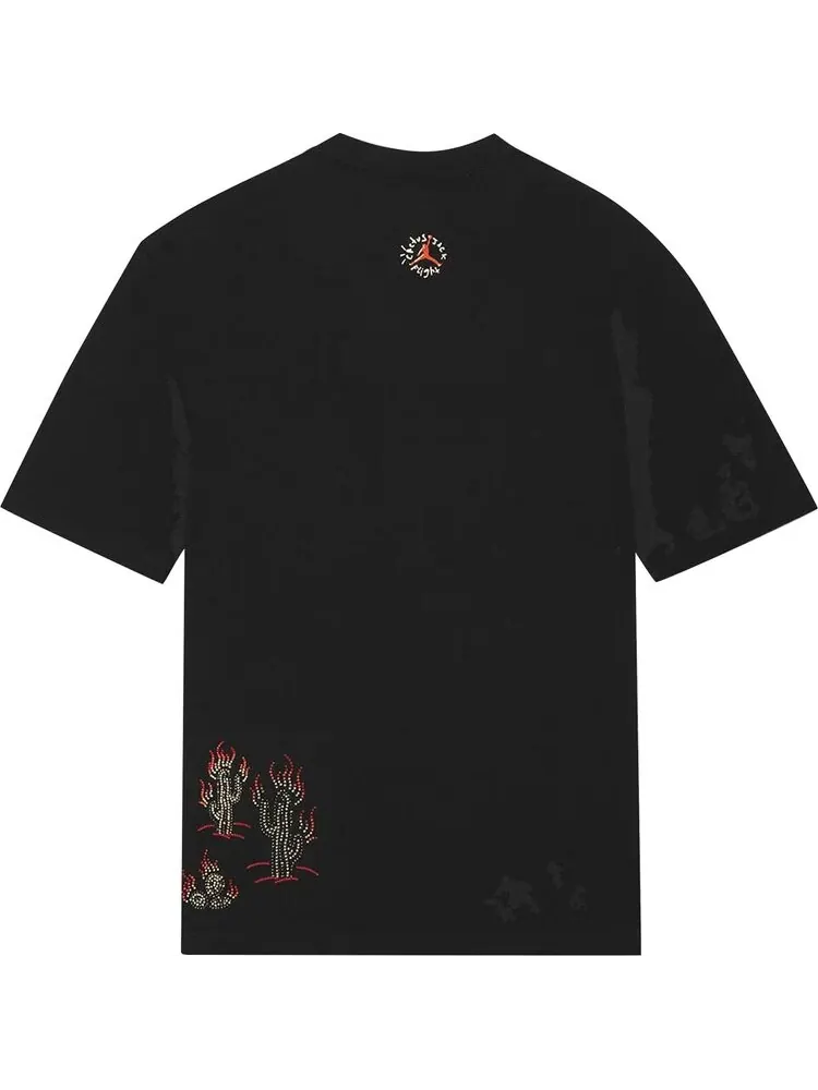 Футболка Air Jordan x Travis Scott Flight Graphic T-Shirt 'Black' — изображение 2 из 2, черный