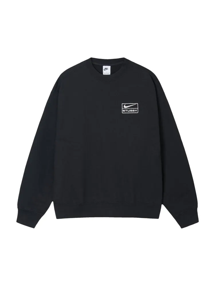 Флис Stussy x Nike Fleece Crew — изображение 1 из 2, черный