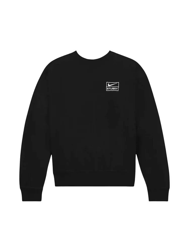 Свитер Stussy x Nike Fleece Crew — изображение 1 из 1, черный
