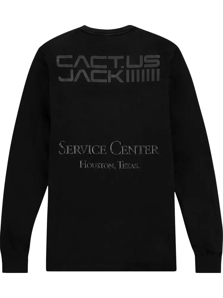 Лонгслив Cactus Jack by Travis Scott x Nike NRG BH Long-Sleeve Tee 'Black' — изображение 2 из 2, черный