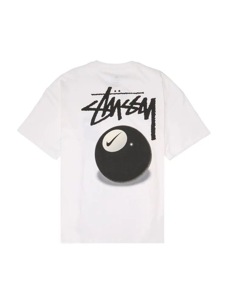 Футболка Nike x Stussy 8 Ball T-Shirt (Asia Sizing) — изображение 2 из 2, белый