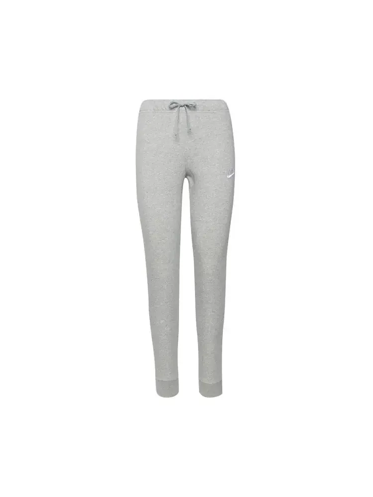 Спортивные брюки Nike NSW Club Fleece Mid-Rise Slim Joggers 'Dark Grey Heather/White' — изображение 1 из 1, серый
