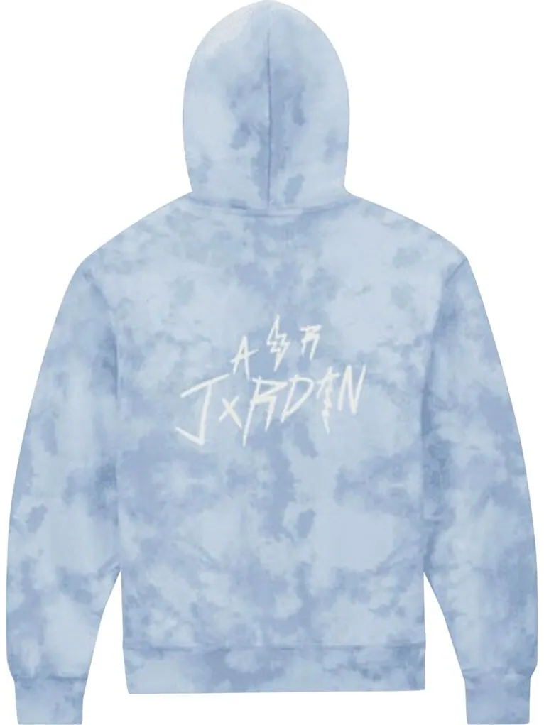 Худи Air Jordan x J Balvin Fleece Hoodie 'Celestine Blue/Leche Blue' — изображение 2 из 2, синий