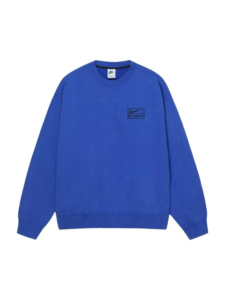 Флис Stussy x Nike Fleece Crew — изображение 1 из 2, синий