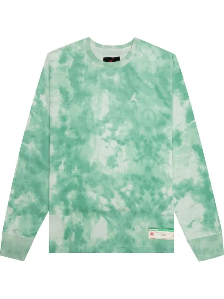 Лонгслив Air Jordan x J Balvin Long-Sleeve Tee 'Jade Aura/Enamel Green' — изображение 1 из 2, зеленый