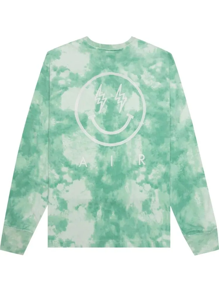 Лонгслив Air Jordan x J Balvin Long-Sleeve Tee 'Jade Aura/Enamel Green' — изображение 2 из 2, зеленый