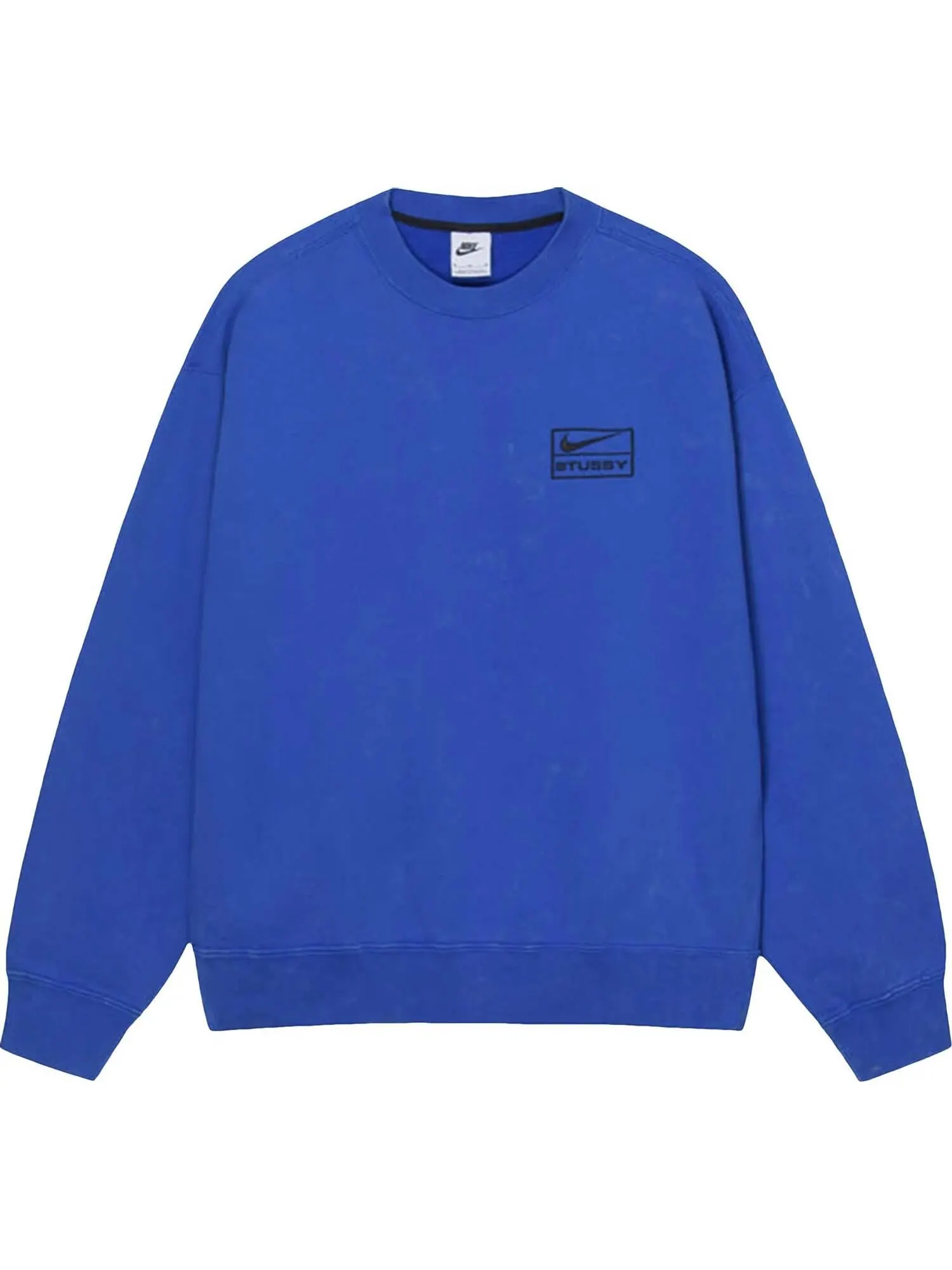 Свитшот Stussy x Nike Acid Wash Fleece Crew — изображение 1 из 2, синий