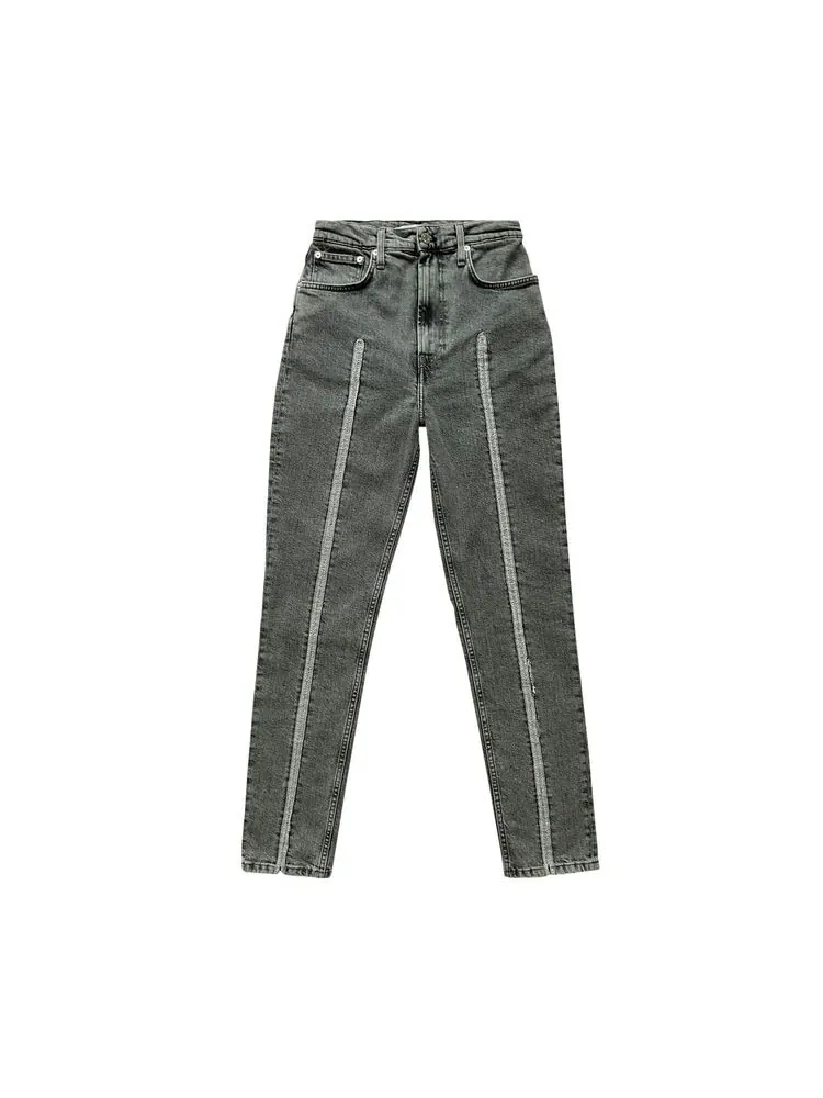 Джинсы Helmut Lang Sample Hi Spikes Jeans Grey — серый