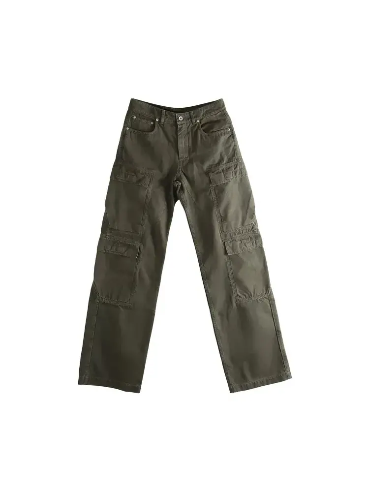 Джинсы-карго Rick Owens DRKSHDW Double Cargo Jeans 'Dust' — коричневый