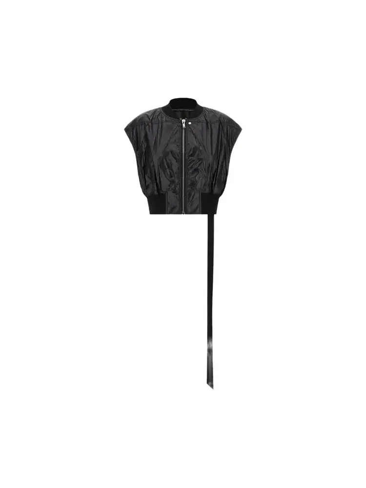 Rick Owens DRKSHDW Senza Maniche Tatlin Бомбардировщик 'Черный'