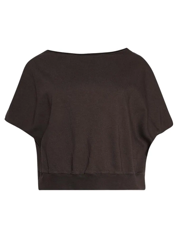 Футболка Rick Owens DRKSHDW T-Shirt - Dagger Top, Dark Dust — изображение 1 из 1, серый